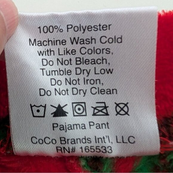 ELF the Movie Fleece Pajama Pants Mens 2XL Red Christmas Pull On Sleepwear - Picture 6 of 12